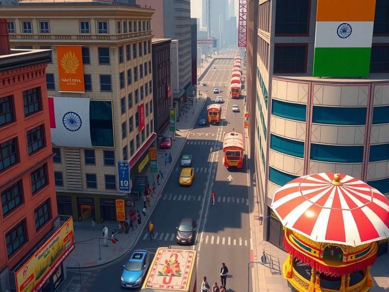 Urban Management Game city view